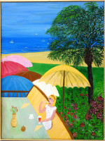 PRODÁNO. Petra Černocká - U moře  - originál